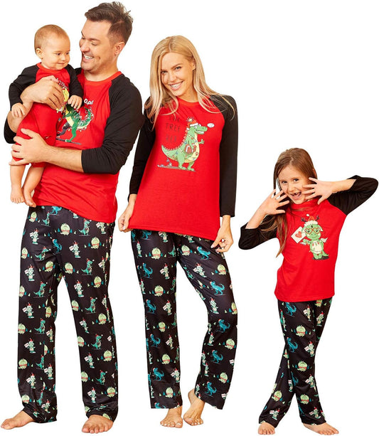 Christmas Pajamas for Family,Polyester Christmas Pjs Matching Sets,Mommy and Me Matching Outfits