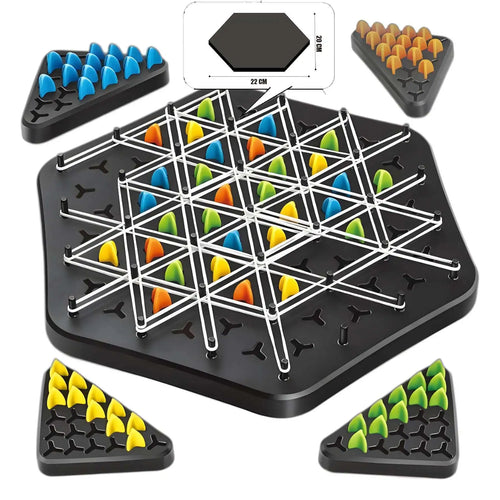 Chain Triangle Chess Splendor Duel Board Game Strategy Game for Kids and Adults Fun Family Game Logic Chess Track Tables Game