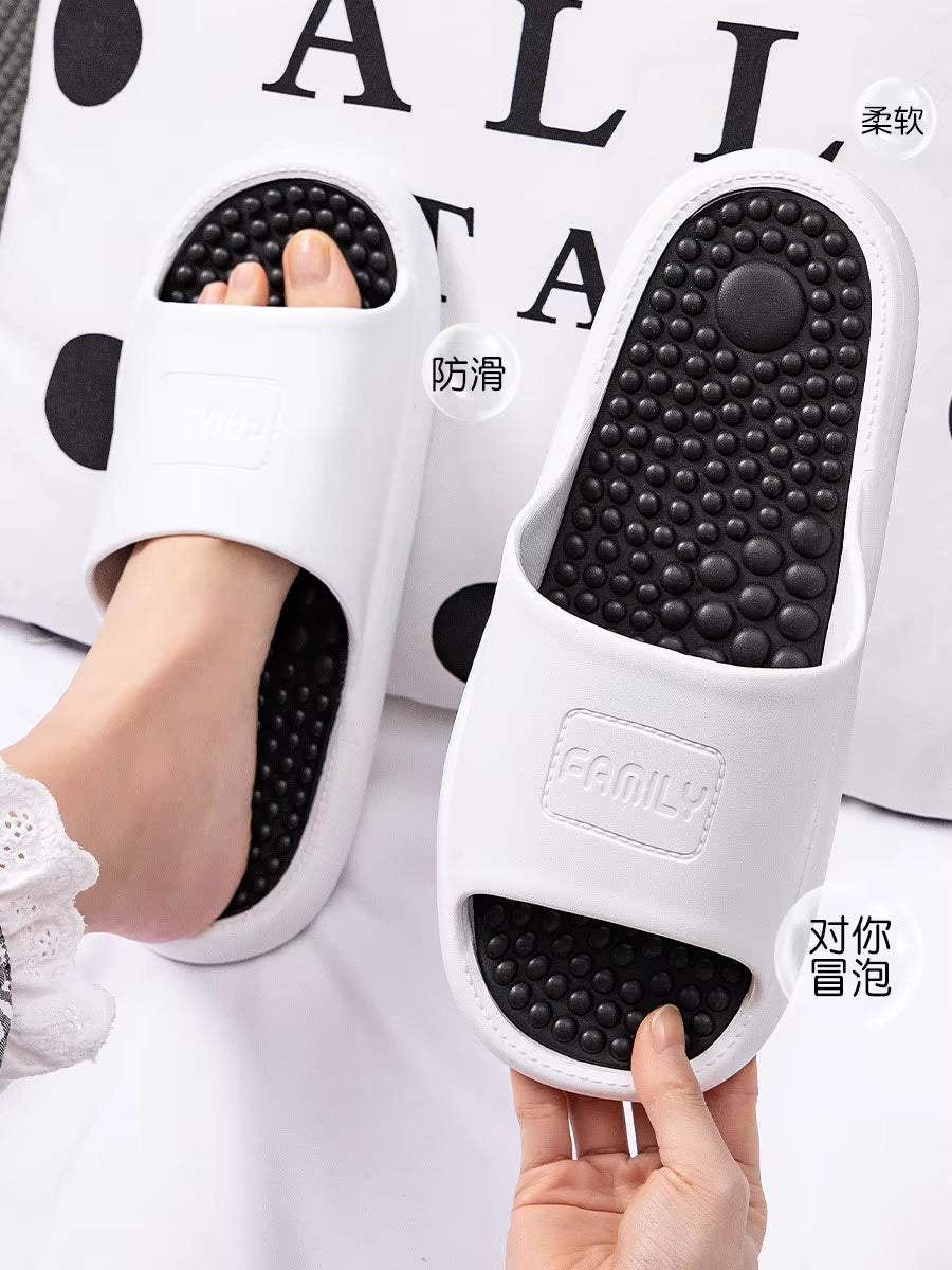 Home Slipper Woman Cloud Summer Sandals Massage Men Flip Flops Beach Slides Acupressure Shiatsu House Shoes Flat Eva Female