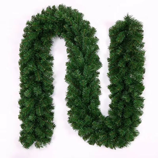 2.7M Christmas Garlands with Pinecones Red Berries Artificial Christmas Wreaths Door Hanging Ornaments Xmas New Year Decoration