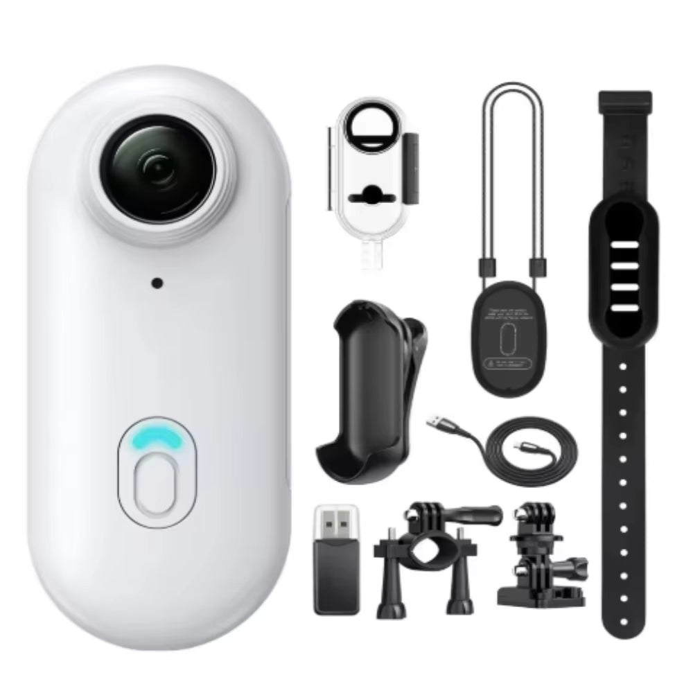4K Mini Action Camer Wearable Cam with Waterproof Shell Wifi Bike Camera Friendly for Casual Cycling Vlog Action Wifi
