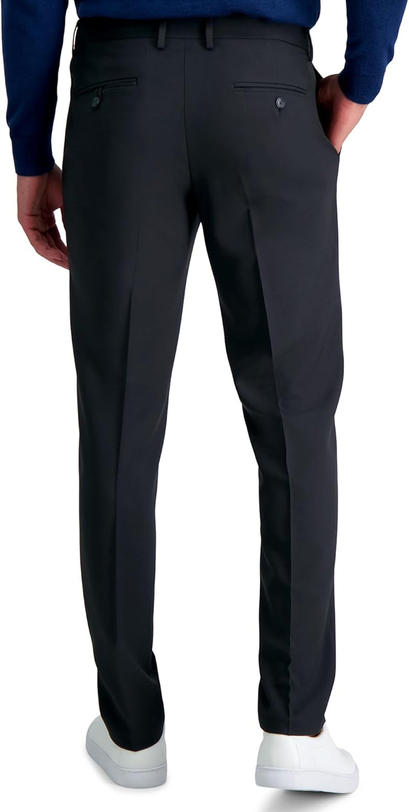 Mens Smart Wash Mens Slim Fit Flat Front Suit Separates Pant