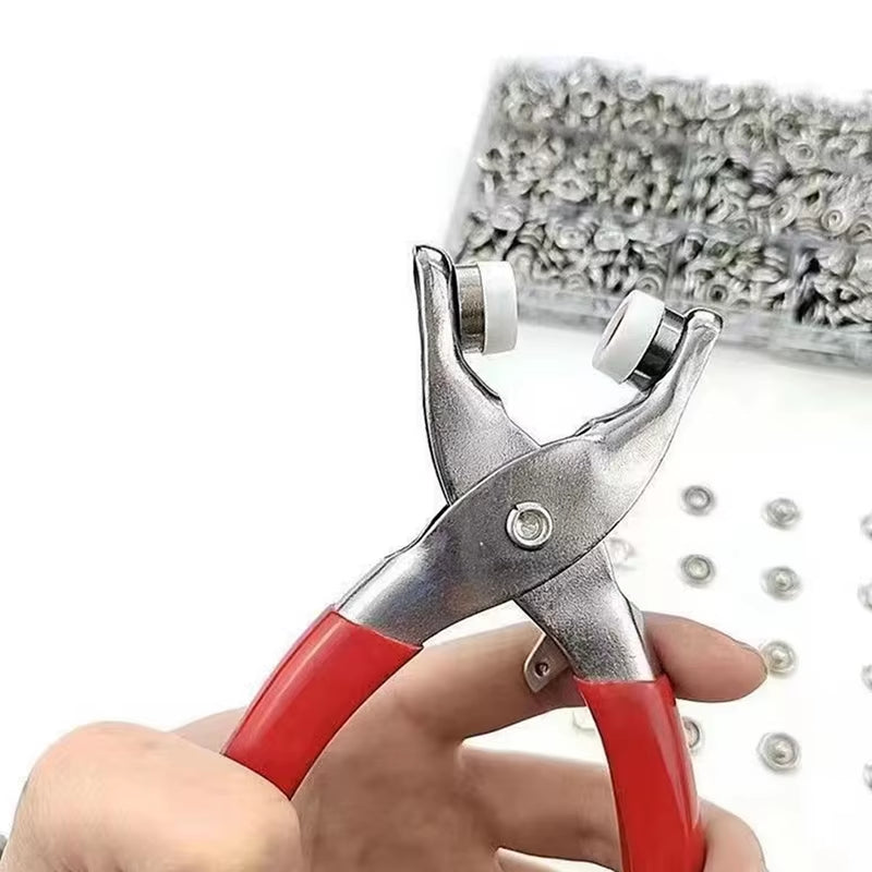 Snaps Buttons Pliers Set Snap Fasteners Kit Tool Sewing Buttons Press Studs Snap for Installing Clothes Bags