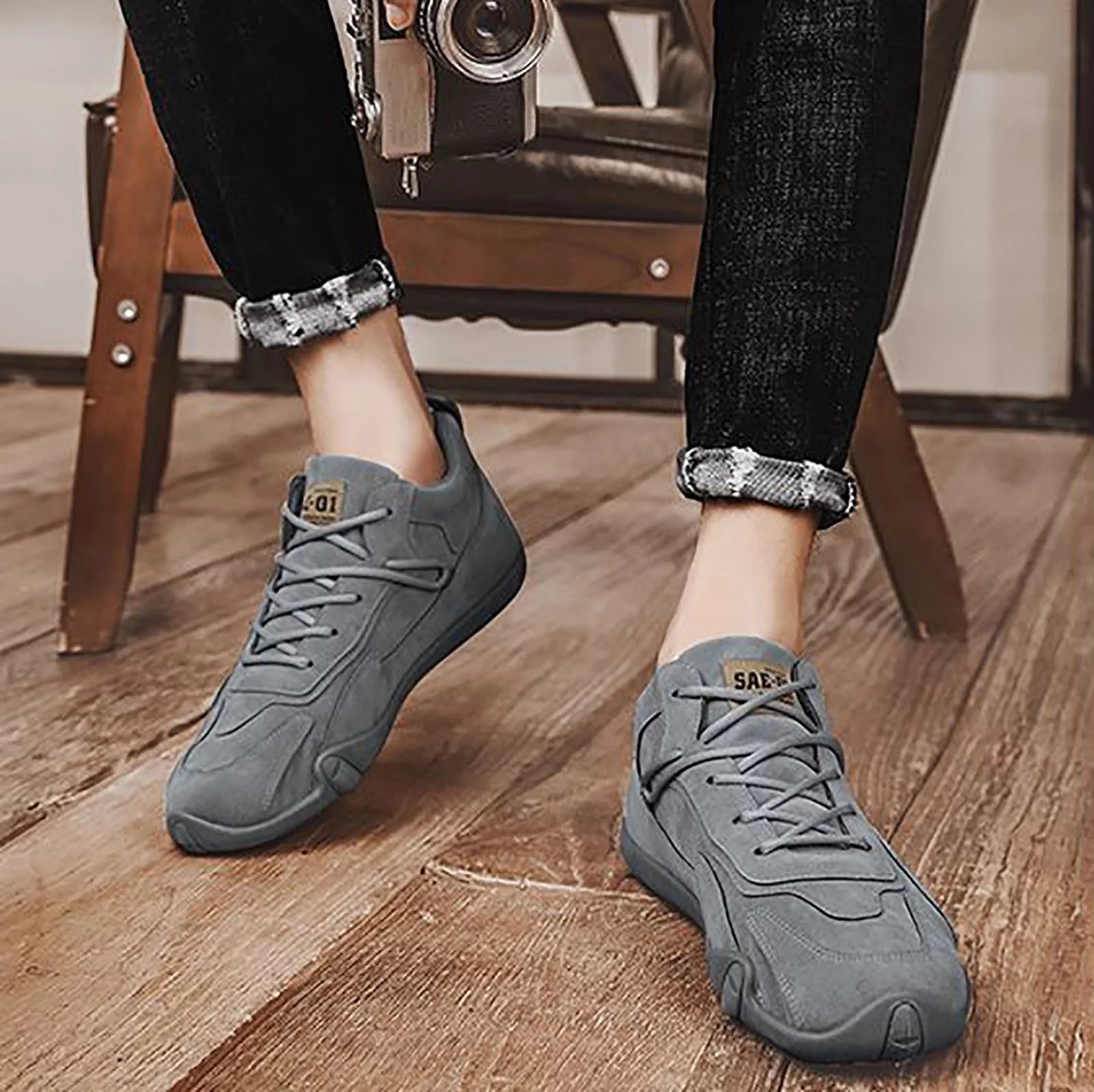 Men'S Walking Shoes Orange Shoes Men Lace up Extra Wide Dress Shoes for Men Sports Shoes for Men Popular Labor Work Shoes Wear High Top Board Shoes Casual Leisure Shoes Mens Leather Casual Sho