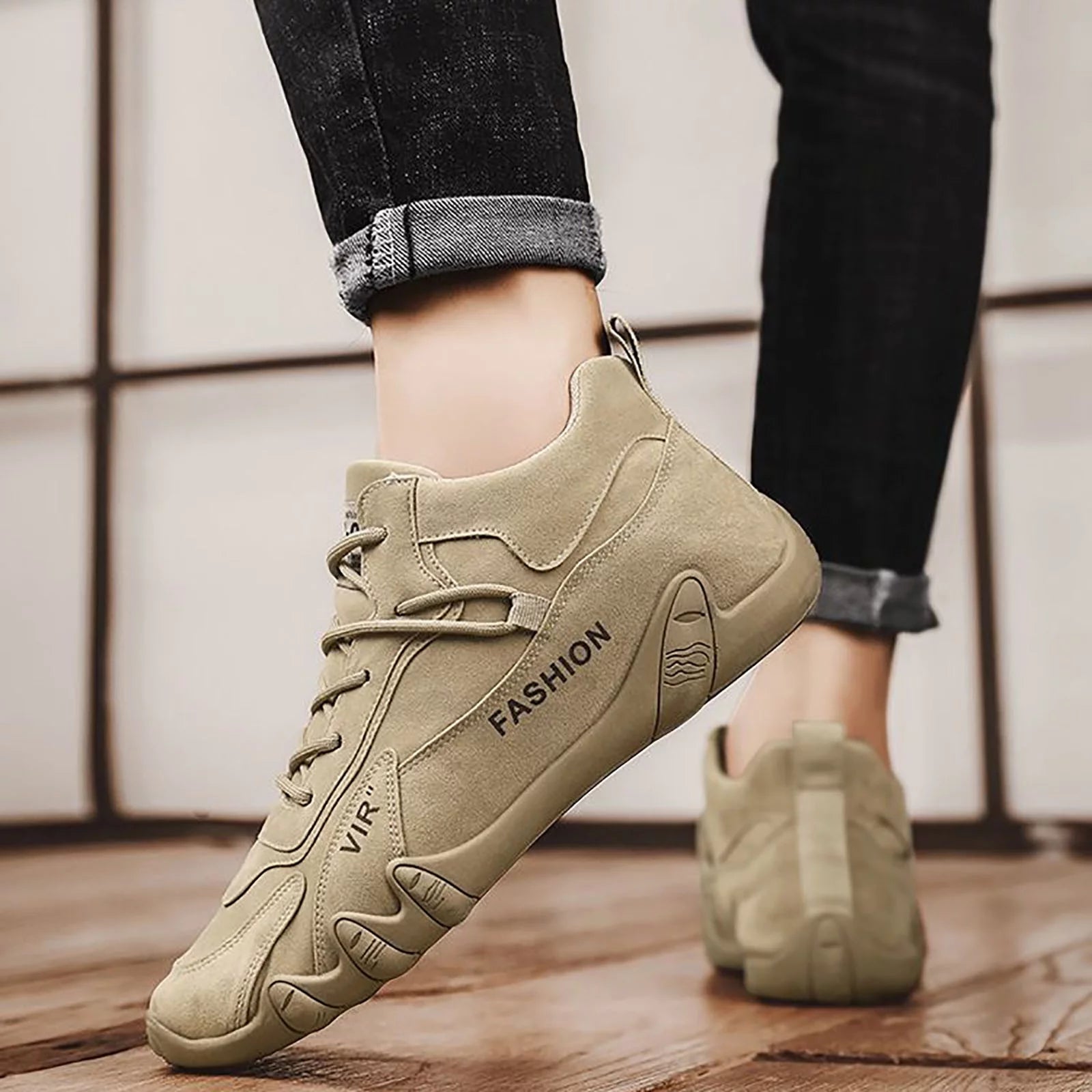 Mens Shoes Size 8 Men Shoes 20 under Lace up Extra Wide Dress Shoes for Men Sports Shoes for Men Popular Labor Work Shoes Wear High Top Board Shoes Casual Leisure Shoes Mens Leather Casual Sho