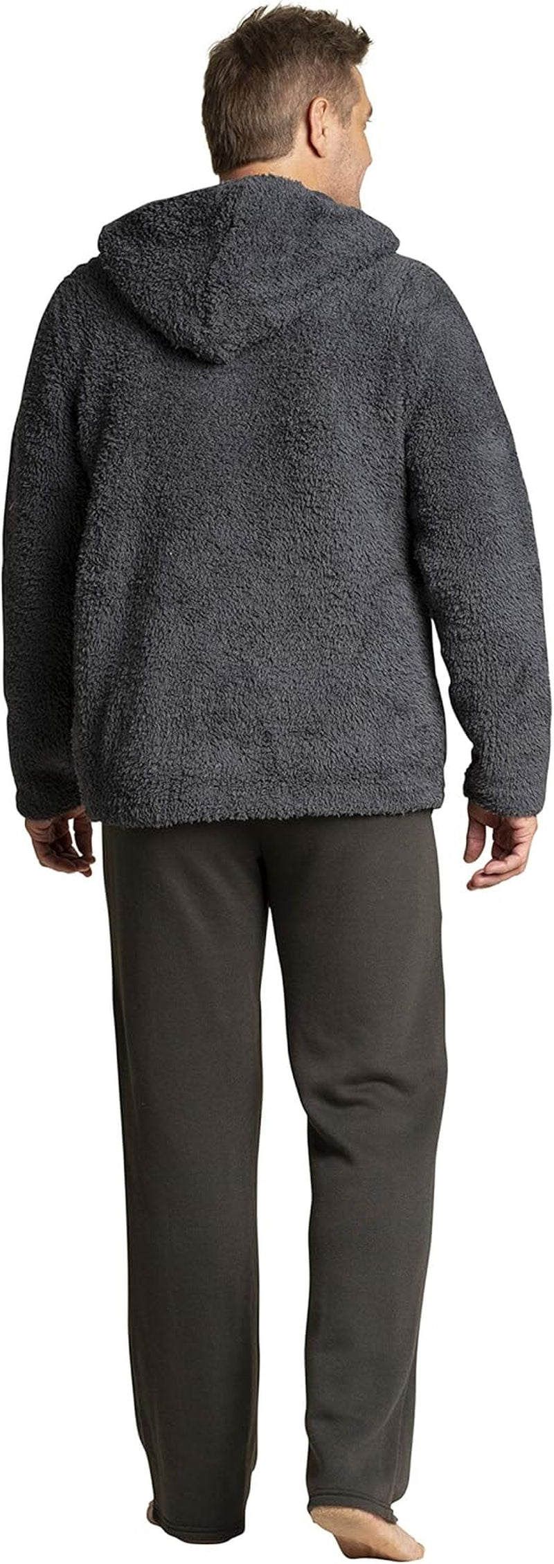Cozychic Men'S Shearling Hoodie, Knit, Winter Clothes for Men