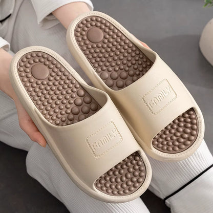 Home Slipper Woman Cloud Summer Sandals Massage Men Flip Flops Beach Slides Acupressure Shiatsu House Shoes Flat Eva Female