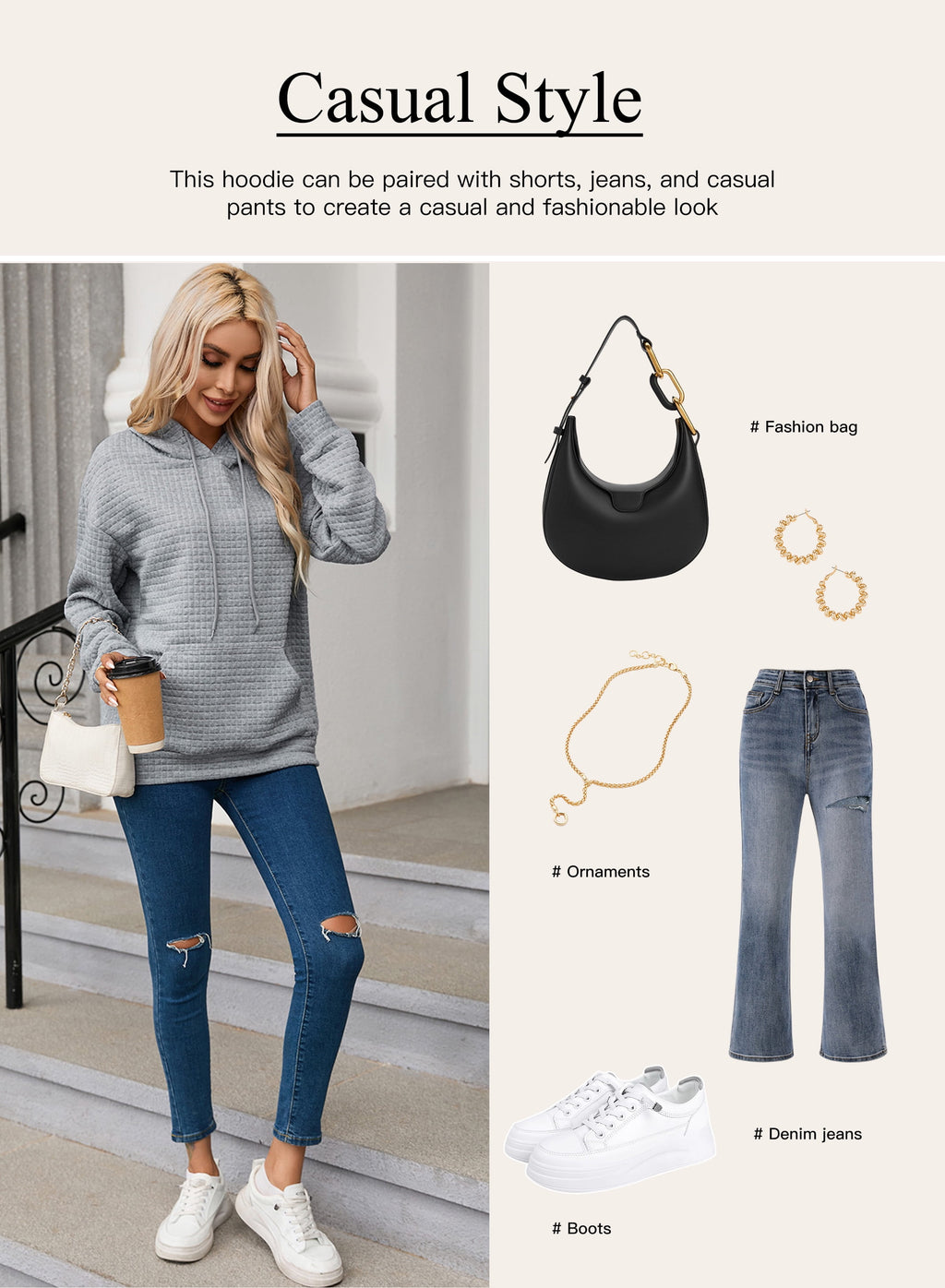 Hoodies for Women Fall Sweatshirts for Women Drawstring Long Sleeve Hoodies Pullover Knit Top with Pocket Pink M