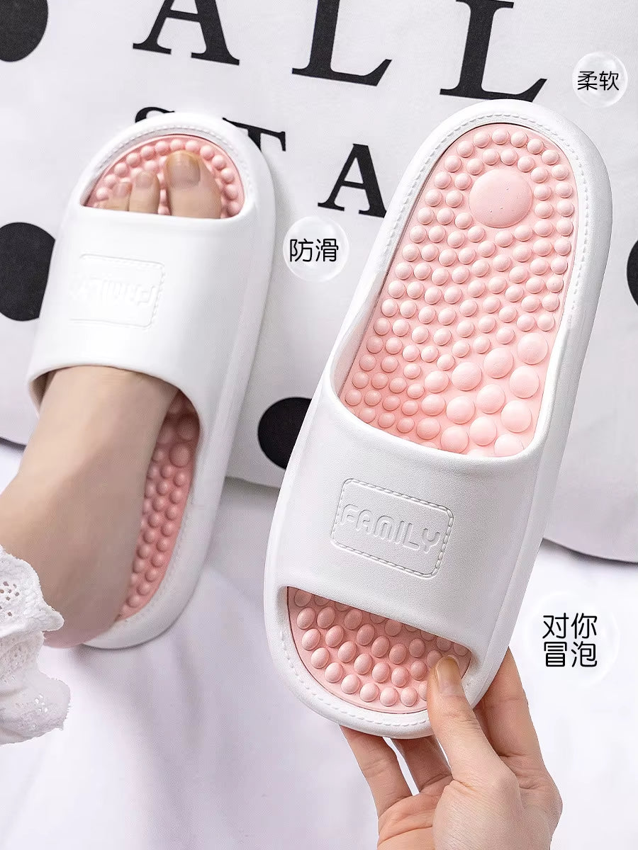 Home Slipper Woman Cloud Summer Sandals Massage Men Flip Flops Beach Slides Acupressure Shiatsu House Shoes Flat Eva Female