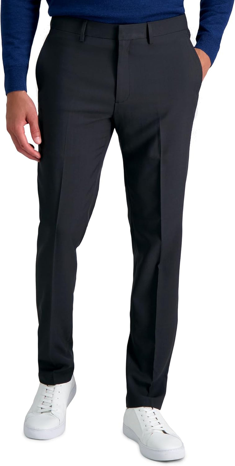 Mens Smart Wash Mens Slim Fit Flat Front Suit Separates Pant
